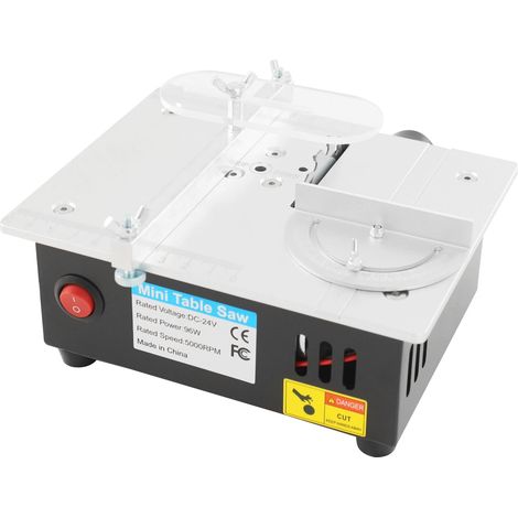 Mini sega circolare da tavolo, 96 W, multifunzione, portatile, per la lavorazione del legno, 5000 giri/min