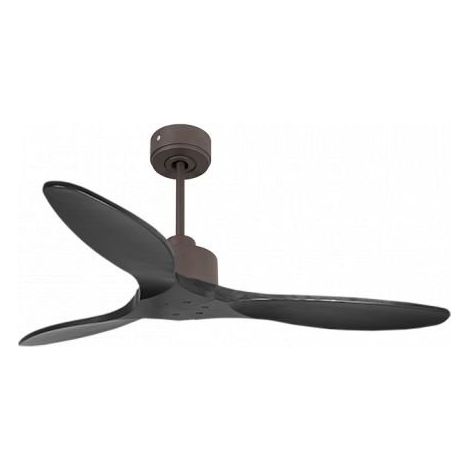 Modulo Slim de Klassfan - Ventilateur de plafond et destratificateur moteur DC chocolat et pales bois noir 25 à 40 m² (1/5)