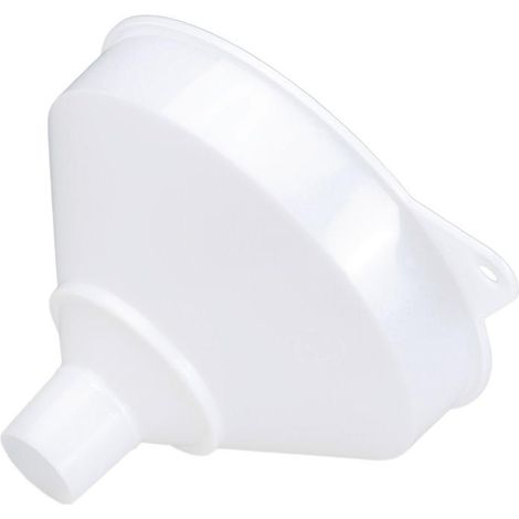 Entonnoir pour fût 253 mm avec tamis en acier inoxydable – HD-PE transparent – Résistant aux acides et aux températures -20°C à +70°C – Hünersdorff
