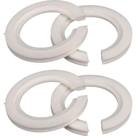 Anneau Adaptateur Blanc pour Abat-jour E27 vers E14 en Pp, Lot de 4 Pièces, Accessoire Professionnel Haute Correspondance de Filetage pour Luminaires (1/5)