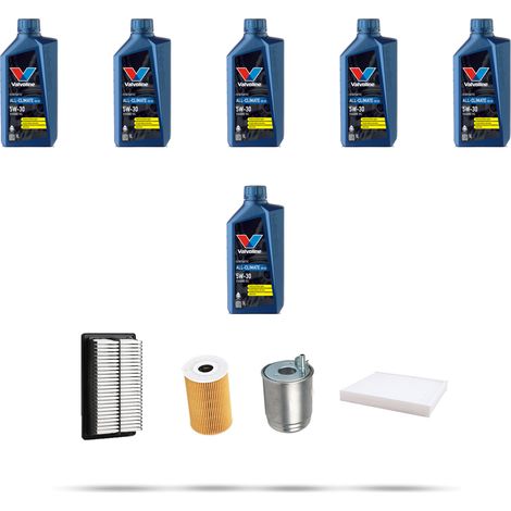 Kit tagliando 4 FILTRI e 6L OLIO compatibile con Hyundai i30 (PD,PDE) 1.6 CRDi 70kw dal 2016 (1/5)