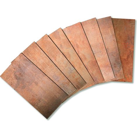 Lot de 100 carreaux muraux à décoller et à coller pour dosseret de cuisine, salle de bain, buanderie, camping-car, cheminée - 7,6 x 15,2 cm (1/5)