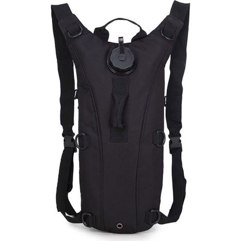 Outdoor Gear 3L Trinkrucksack Taktischer Trinkrucksack Fahrradrucksack Sportrucksack Laufen Wandern Bergsteigen Reiserucksack (Schwarz) (1/5)