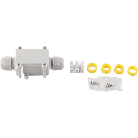 Boîte de jonction étanche IP68 pour câble électrique extérieur, connecteur 2 voies 450V 24A (1/5)