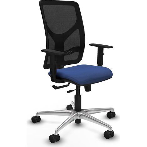 Chaise bureau piqueras y crespo Motilla noir mousse épaisse (1/2)