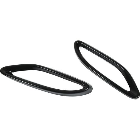 Embouts de sortie d'échappement en acier inoxydable noir brillant, compatibles avec les Mercedes-Benz Classe C, Classe GLC et Classe B. (1/5)