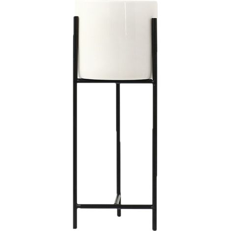 Ensemble de vases nordiques en fer et en céramique pour décorer le pot de fleurs noir (1/5)