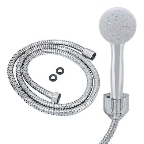 Ensemble de robinetterie de douche murale G1/2'' avec douchette et flexible (1/5)