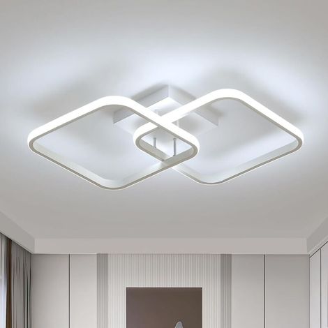Lámpara de techo LED moderna regulable de 42 W y 4800 lm, de metal y acrílico, para salón, cocina y dormitorio, 3000-6500 K. (1/5)