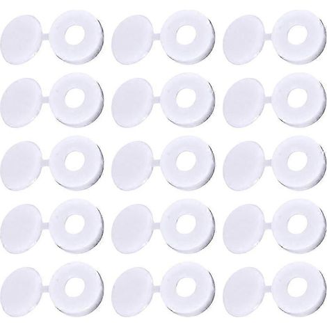 White Screw Protection Covers 100Pcs Plastic Screw Caps for Protection Use (1/5)