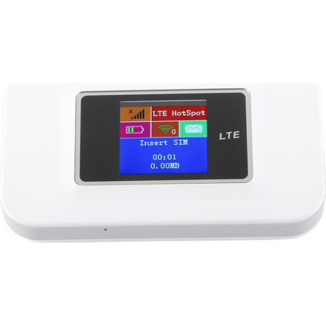 Point d'accès Wi-Fi mobile 4G LTE MIFI avec écran couleur, partageable jusqu'à 10 utilisateurs, routeur portable avec emplacement pour carte SIM pour l'Europe et l'Asie. (1/5)