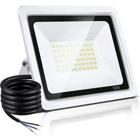 Projecteur - Projecteur extérieur - LED 50 W - 10 000 lm - Blanc chaud 3 000 K (1/5)