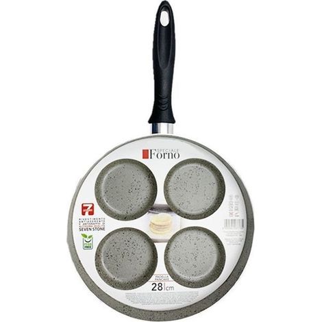 Panque Pour Les Crêpes Avec 4 Bacs Ronds Résistants Aux Rayures Rondes De 28 Cm 037135m (1/5)