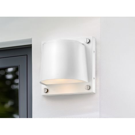 LED Außenwandleuchte SCOUT Downlight Weiß, Höhe 16,5cm (1/5)