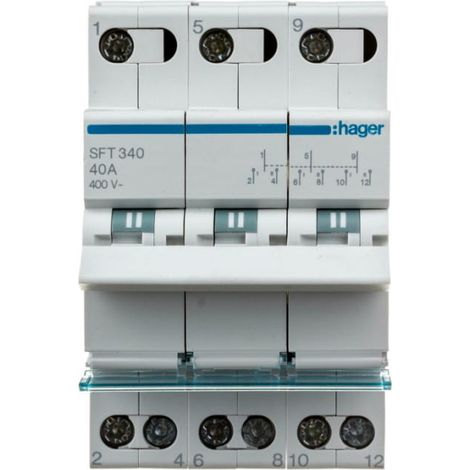 Interruttore modulare 1-0-2 40A 3P SFT340