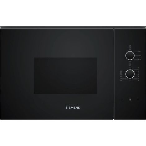 Siemens iQ300 BF520LMA1. Posizionamento dell'apparecchio: Da incasso, Tipo di prodotto: Solo microonde, Capacità interna: 20 L, Potenza Microonde: 800 W, Tipo di controllo: Manopola, Colore del pro...