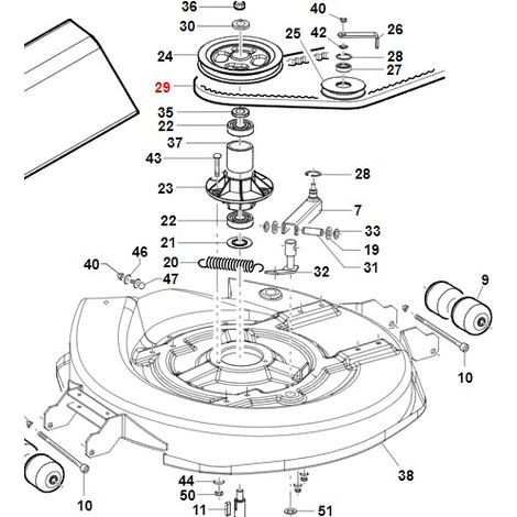 Correa de la cuchilla ORIGINAL GIANNI FERRARI máquina profesional GTM 155