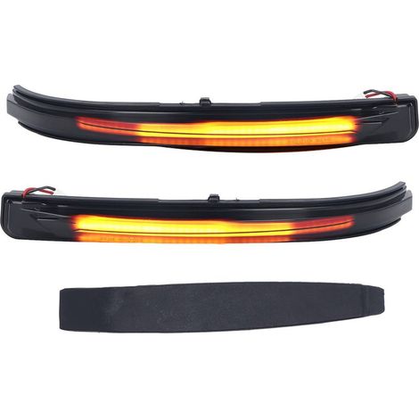 2 clignotants dynamiques de rétroviseur avec lentille fumée, de rechange pour Peugeot 3008 MKII 2016-2021 (1/3)