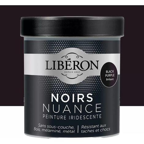 Peinture LIBÉRON Noirs Nuance Black Purple brillant 0,5 L (1/4)