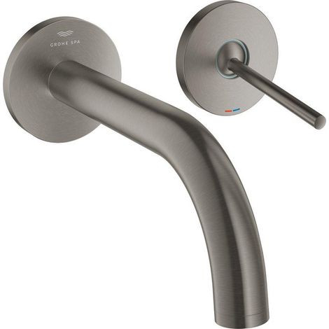 Grohe Atrio Mitigeur lavabo - S size - 2 trous - bec 18cm - graphite brossé (1/2)