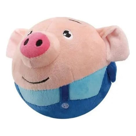 Jouet pour chien Valpboll bleu, peluche interactive chantante avec couineur, hochet amusant pour mâcher, compagnon de jeu moelleux pour animaux, 100% neuf (1/5)