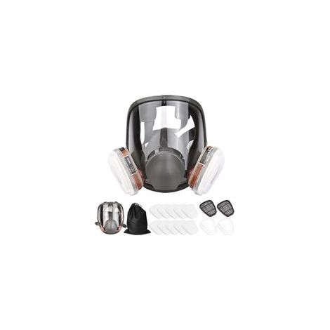 Masque complet, masque à gaz, masque anti-poussière de peinture, pesticide chimique, respirateur de décoration et de polissage, masque fonctionnel, (1/4)