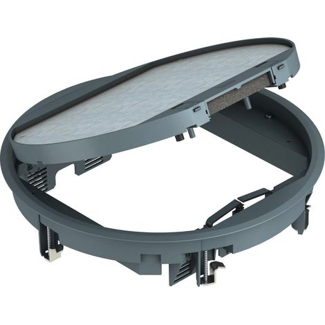 OBO Bettermann Inserto de dispositivo para montaje universal Ø324x68 Poliamida gris hierro RAL 7011, 7405465