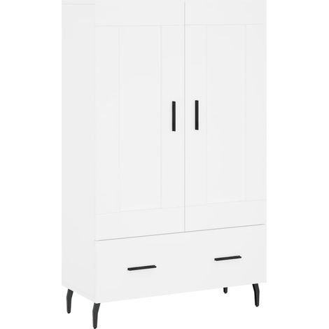 Credenza buffet cassettiera mobile contenitore organizer cucina soggiorno soggiorno alto 69,5 x 31 x 115 cm derivati del legno bianco 020032514