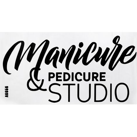 Stickers muraux personnalisés Manicuie pour bureau, salon, chambre, mur de fond, stickers muraux à faire soi-même (1/5)