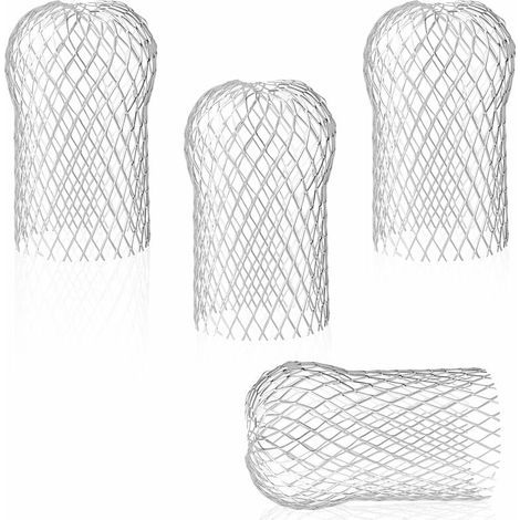 Lot de 4 Filtres de Gouttière en Aluminium - Crapaudine de Gouttière Flexible et Durable pour Maison Avant-toit Tuyau de Descente contre les feuilles (1/5)