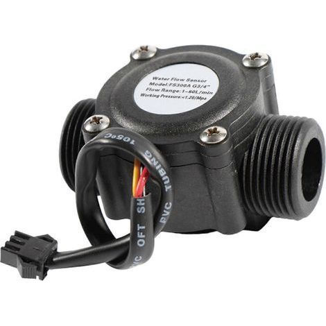 Capteur de débit d'eau 3/4'' pour la régulation industrielle, circulation de liquide, 3,5 V-24 V, 2-60 L/min, multicolore (1/5)