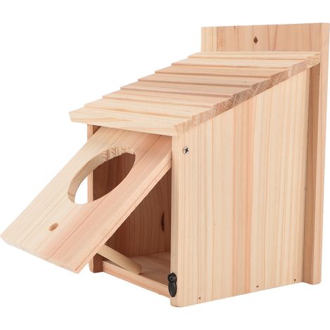 Vogelhaus aus Holz für den Außenbereich mit Ständer für Brutplätze und als dekoratives Element (1/5)
