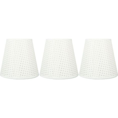 Jeffergarden 3 pièces E14 baril tissu abat-jour moderne minimaliste tissu abat-jour chambre chevet abat-jour pour lustre applique (1/5)