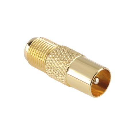 Connecteur prise-fiche TV ZLA0460-1 F CU or