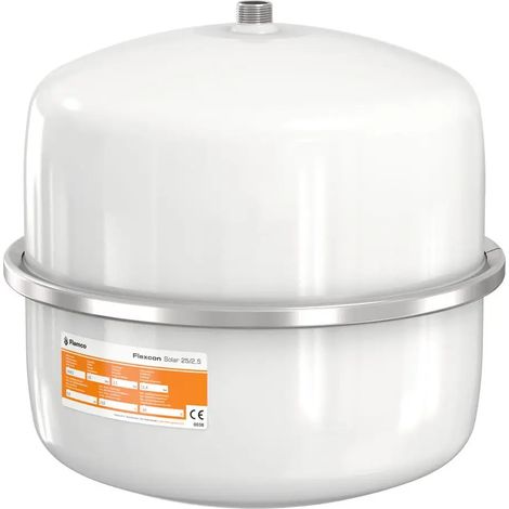 Flamco Vaso di espansione Flexcon Solar 25 L/2,5 bar (8 bar) bianco, 16063