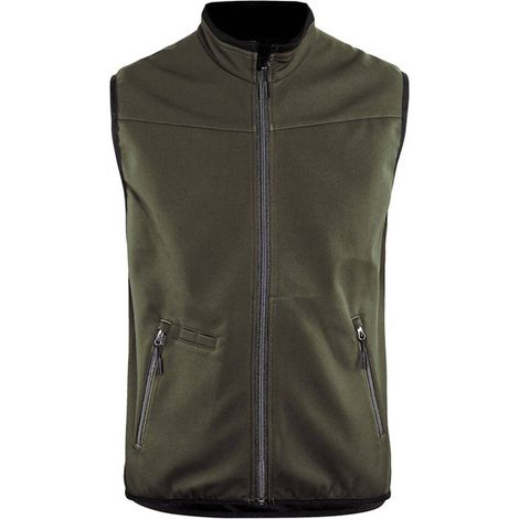 Gilet Softshell - BLAKLADER - Senza maniche + Stretch Verde Khaki/Nero T.XS 385025164599 (1/4)