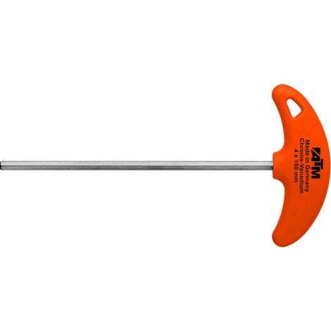 Llave mango en T ATM 8 mm x 200 mm, alta resistencia y diseño ergonómico.