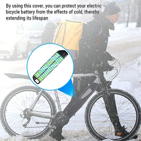 Housse de protection pour batterie de vélo électrique, en néoprène, imperméable, anti-poussière, réfléchissant (1/5)