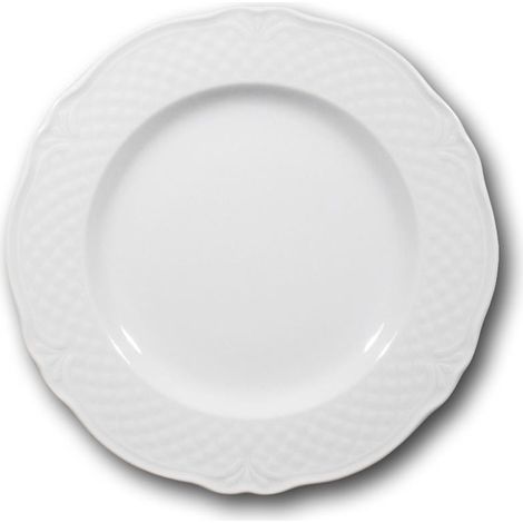 MALAGA PIATTO PIANO 26 CM BIANCO