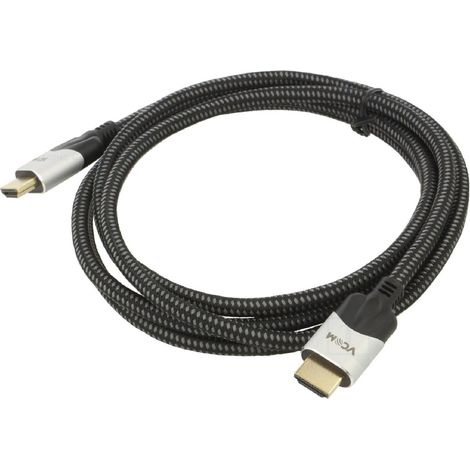 Cable HDCP 2.2 HDMI 2.1 male des deux cotes 2m noir