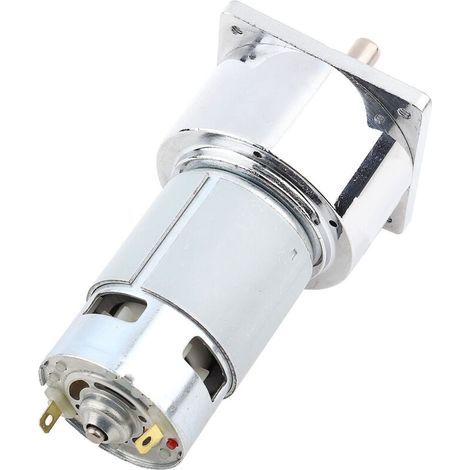 Moteur miniature à engrenages CC Akozon 12V/24V 35W, moteur à engrenages métalliques, vitesse réglable (24V, 5 tr/min) (1/5)
