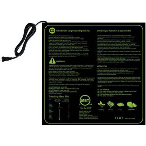 Ahlsen Tapis chauffant électronique 1 pièce, tapis chauffant pour semis de graines germination électronique de jardinage avec sac de rangement 50 x 52.5 cm (1/4)