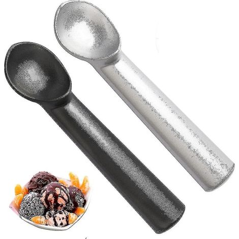 2 cuillères à glace antiadhésives de 18 cm avec revêtement antigel (cadeau) (1/5)