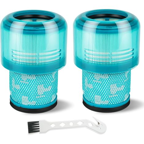 Filtros compatibles con Dyson V11 V15 SV14 SV17 SV22 Detect Absolute, 2 filtros de repuesto para aspiradoras Dyson, color azul. (1/5)