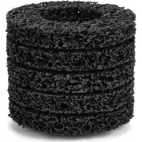 5pcs Roue de Décapage Poly Bande Roue Disque Rouille Propre Qualité Meuleuse Disques d'Angle Noir 100mm 60 (1/5)