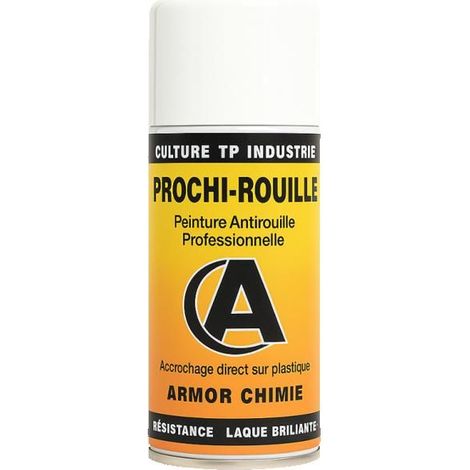 Bombe de peinture - Antirouille - Blanc 201 - Brillant - Prochi-rouille - Armor Chimie - 400ml
