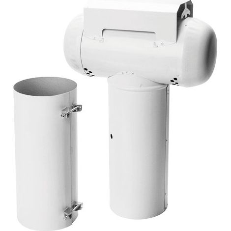ESALATORE A TEE TELESCOPICO SMALTATO BIANCO ø120   LU.P.S. S.R.L.