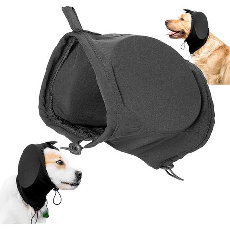 Protezioni per le orecchie,Tappi per le orecchie,Protezione dell'udito per cani,Paraorecchie per cani,Protezione per le orecchie del cane,nero