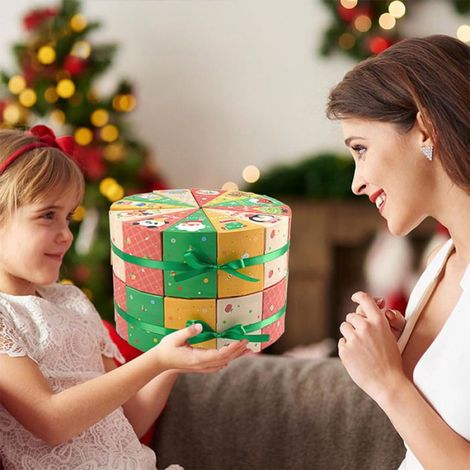 Lot de 12 Boîtes Cadeau de Noël pour Calendrier de l'Avent - Pour le Compte à Rebours de Noël - Pour garçons et filles (1/4)