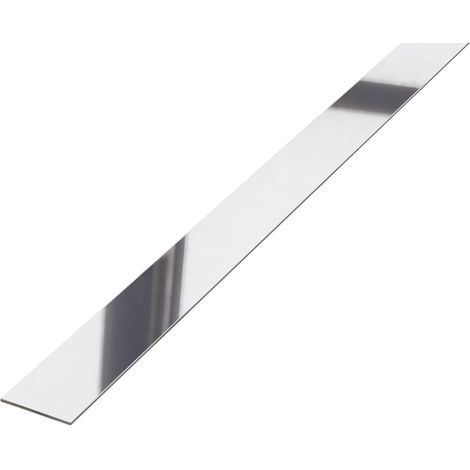 Dekorative Wandleiste aus Edelstahl 20 mm x 2700 mm - Silber poliert